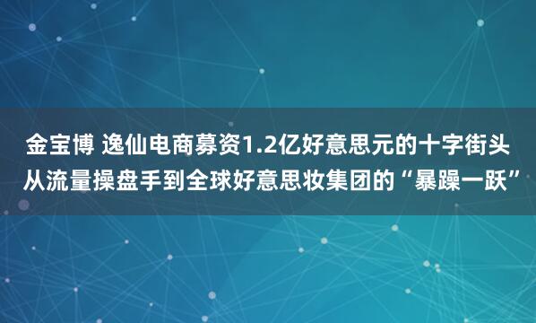 金宝博 逸仙电商募资1.2亿好意思元的十字街头 从流量操盘手到全球好意思妆集团的“暴躁一跃”